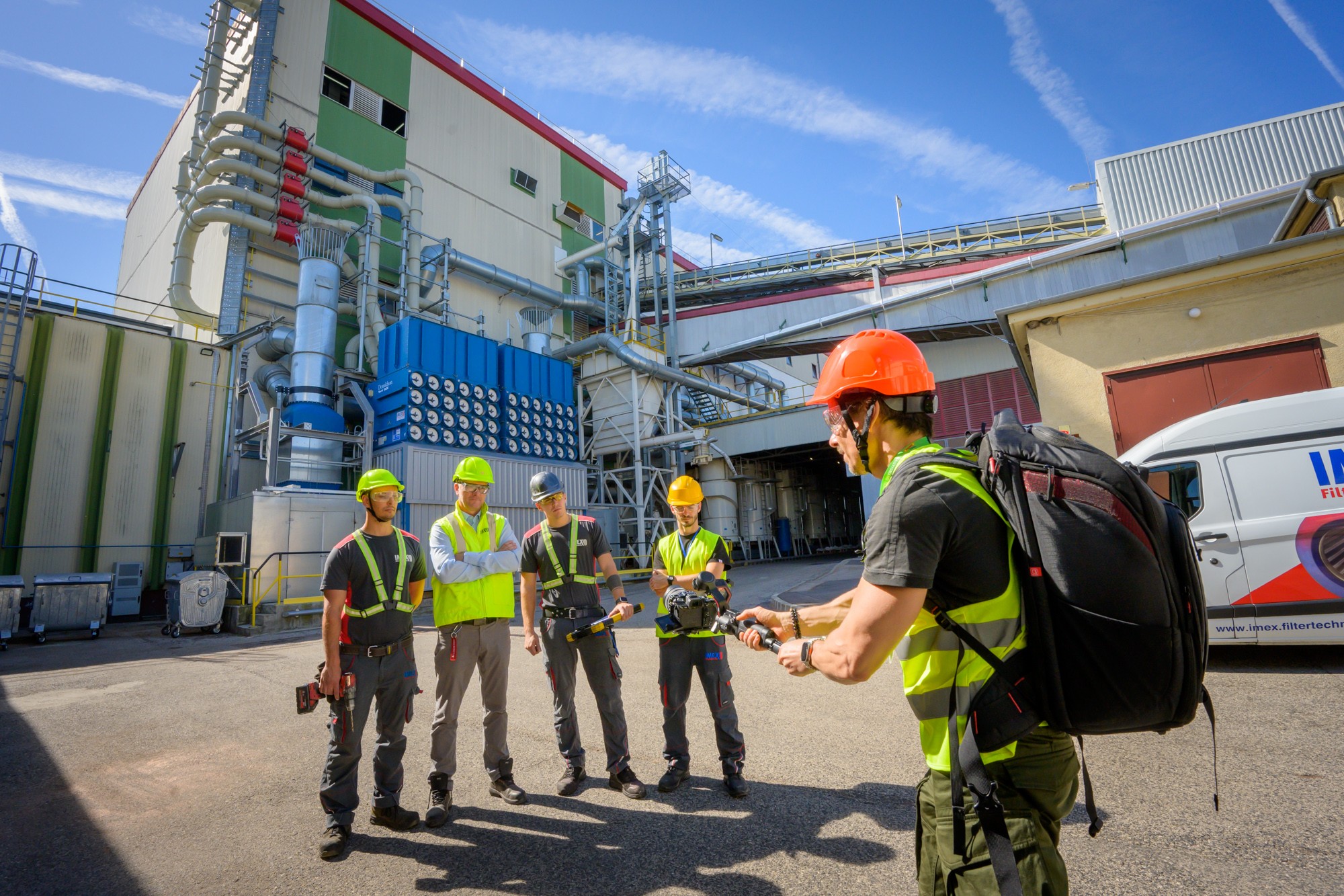 IMEX és Donaldson – Három forgatási nap. Két porleválasztó-projekt. Egy videó.